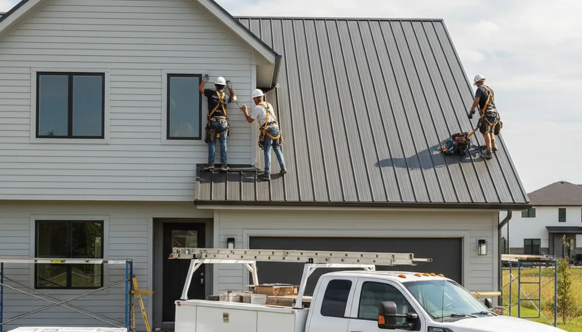 Metal roofing installation by Next Level Exteriors in Shreveport, LA built for storm and heat resistance
