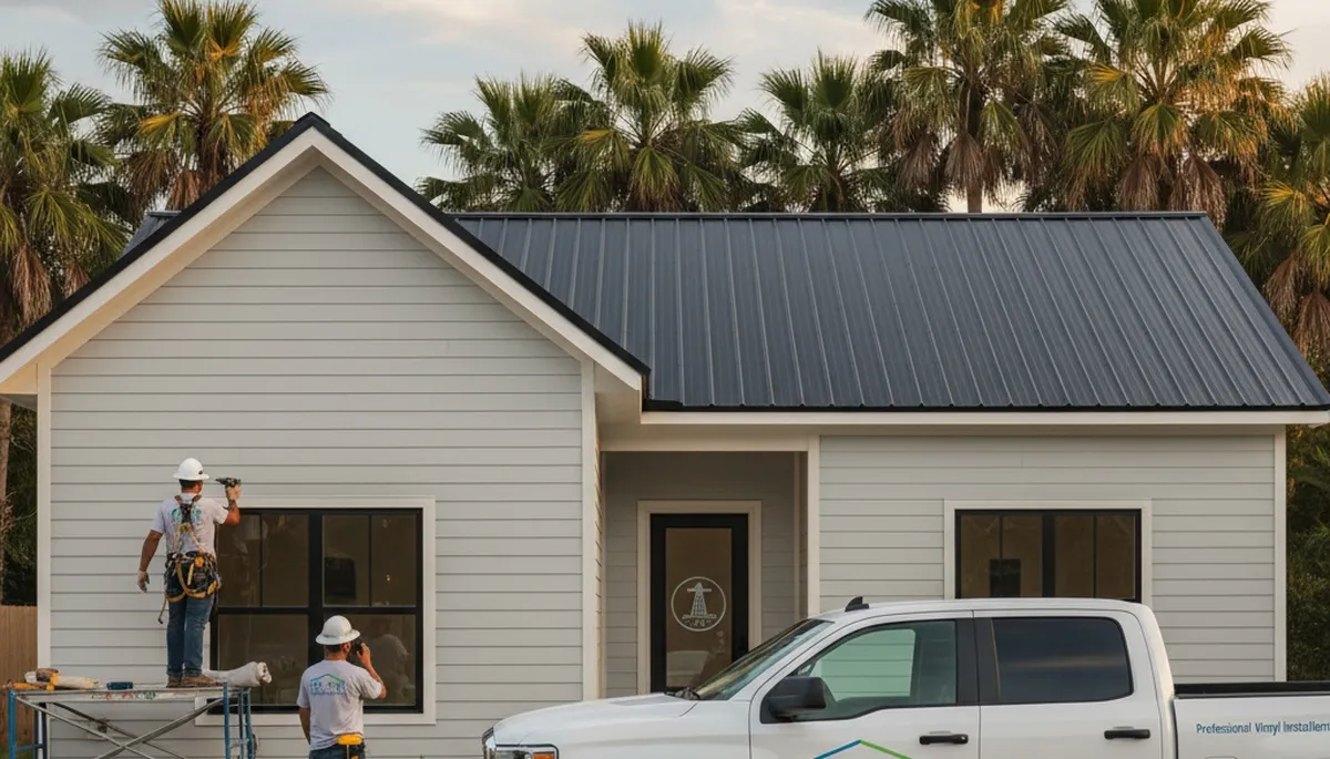 Professional vinyl siding installation on home exterior in Shreveport, LA